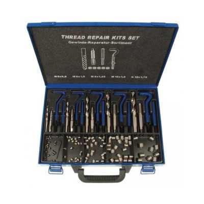 Kit de réparation filetages 130 pièces, M6-M14, 15053 Kit de réparation filetages 130 pièces, M6-M14, 15053