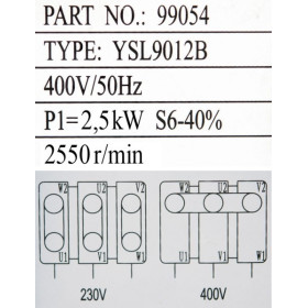 Moteur électrique tri et monophase 380-230V 3000 Watt